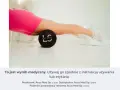Roller do masażu podpierający mięsień czworogłowy uda.