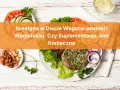 Kreatyna w diecie wegetariańskiej i wegańskiej: czy suplementacja jest konieczna? Na talerzu wegański burger, orzechy i warzywa.