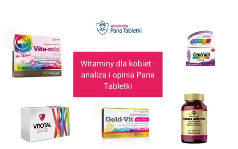 Zestaw witamin dla kobiet: Vita-min Plus, Centrum ONA, Gold-Vit, Vitotal, Female Multiple. Analiza i opinia Pana Tabletki.