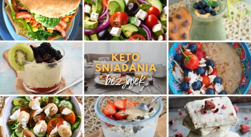 Keto śniadanie bez jajek: sałatka z awokado, smoothie, owsianka z owocami i inne pyszności.