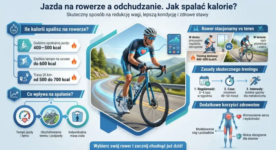 Jazda na rowerze to świetny sposób na spalanie kalorii, poprawę kondycji i zdrowia. Sprawdź, ile kalorii możesz spalić!