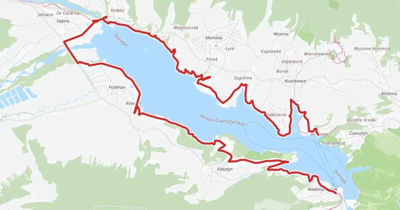 Velo Czorsztyn mapa GPX