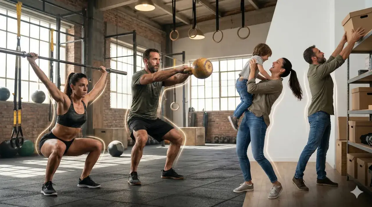 Crossfit co to? Siła i dynamika na siłowni i w domu z rodziną.