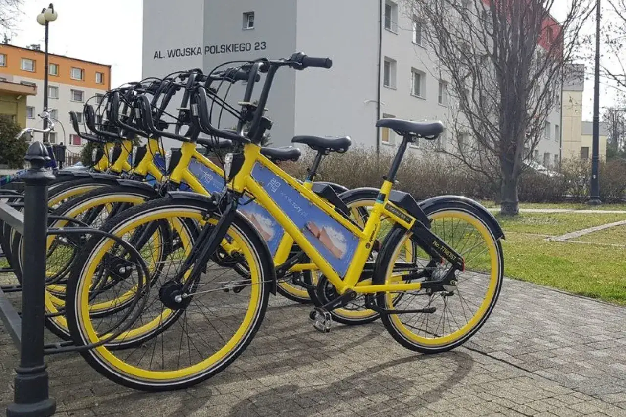 Rowerzysta na długiej trasie, obwodnica Żor