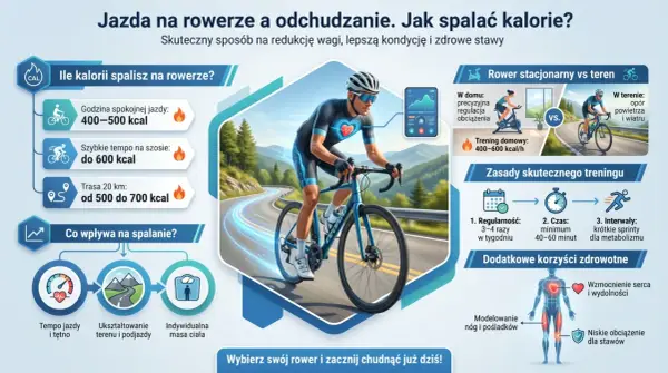 Jazda na rowerze to świetny sposób na spalanie kalorii, poprawę kondycji i zdrowia. Sprawdź, ile kalorii możesz spalić!